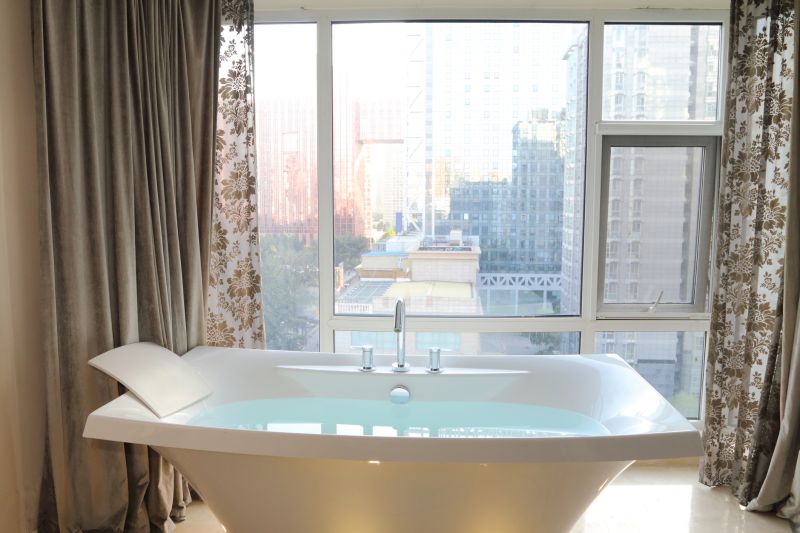 Glass-Front Bathtub